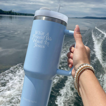 What a Friend in Jesus 40 oz Tumbler