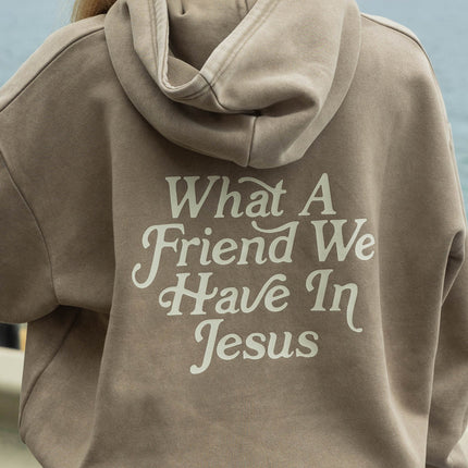 What a Friend in Jesus Brown Unisex Hoodie