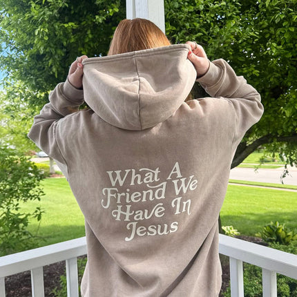 What a Friend in Jesus Brown Unisex Hoodie