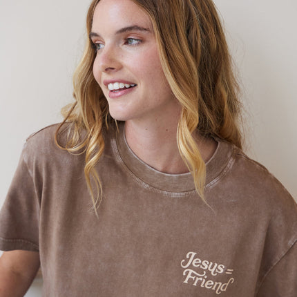 What a Friend in Jesus Brown Unisex Tee