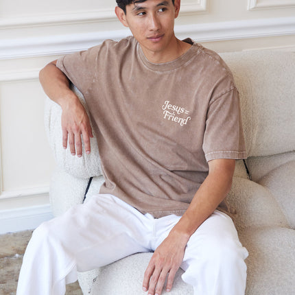 What a Friend in Jesus Brown Unisex Tee