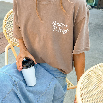 What a Friend in Jesus Brown Unisex Tee