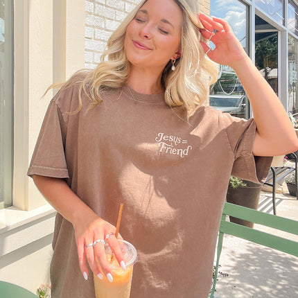 What a Friend in Jesus Brown Unisex Tee