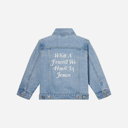 What a Friend in Jesus Kids Denim Jacket