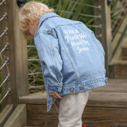 What a Friend in Jesus Kids Denim Jacket