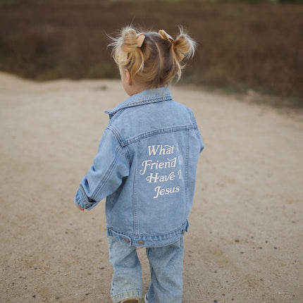 What a Friend in Jesus Kids Denim Jacket