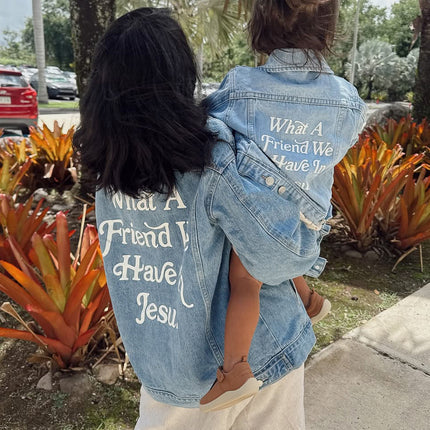 What a Friend in Jesus Kids Denim Jacket