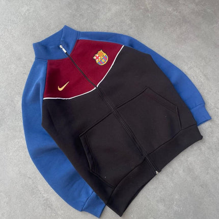 Unisex Zip Sweatshirt with Brushed Barcelona Style