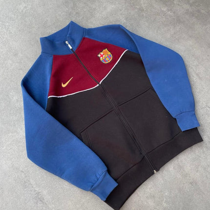Unisex Zip Sweatshirt with Brushed Barcelona Style