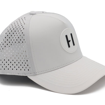 Curved White Havoc Hat