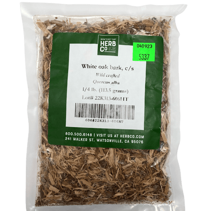 White Oak Bark, Cut, Sifted