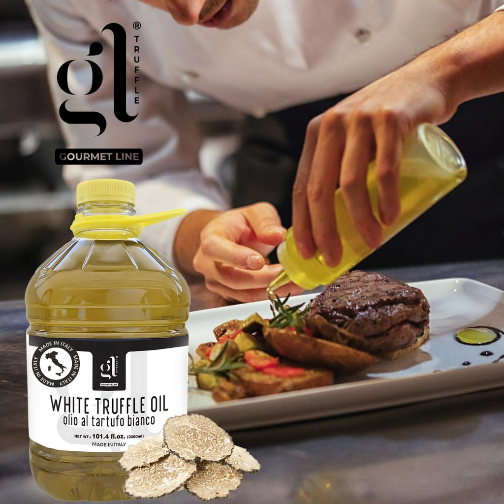 GL Truffle Gourmet, White Truffle Oil Bulk 3 liters (97 fl.oz)