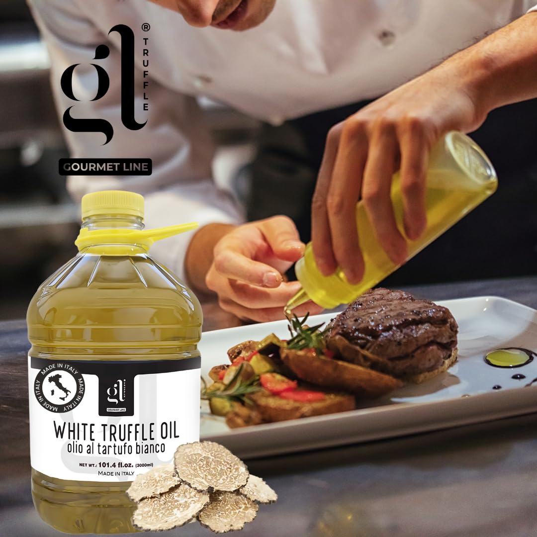 GL Truffle Gourmet, White Truffle Oil Bulk 3 liters (97 fl.oz)