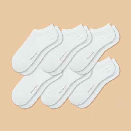6-Pack Men's Antibacterial Massage Ankle Socks