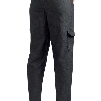 Women's Elastic Stretch Waist Casual Denim Pull-on Cargo Pants
