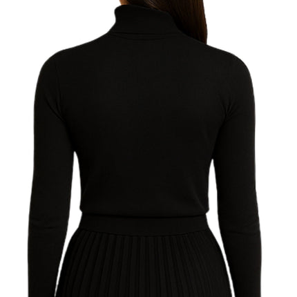 Women's Long Sleeve Cotton Blend Mock Neck Top - An All-Season Essential