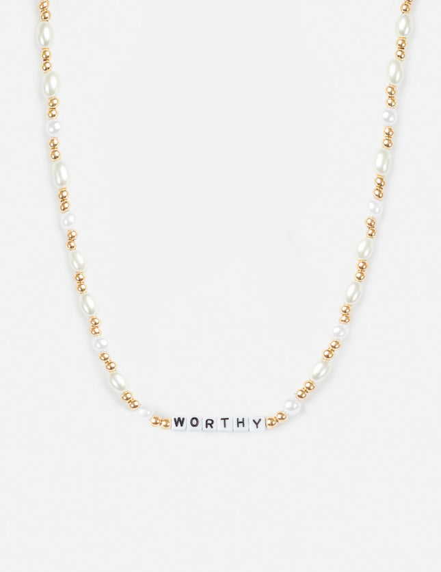 Worthy Letter Necklace