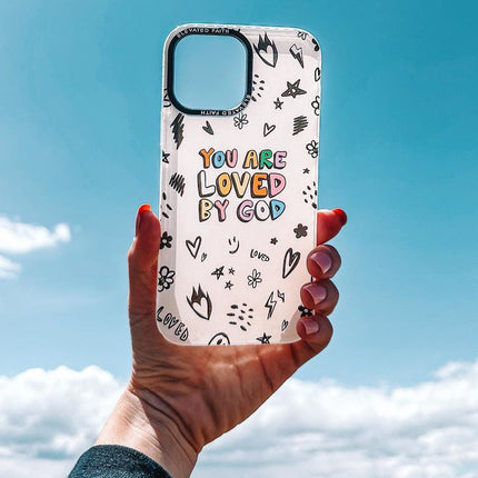 White You Are Loved By God Phone Case