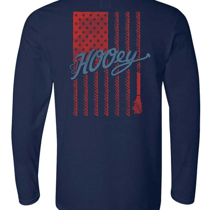 HOOey Flag Fill (Heather Navy) - Mens T-Shirt