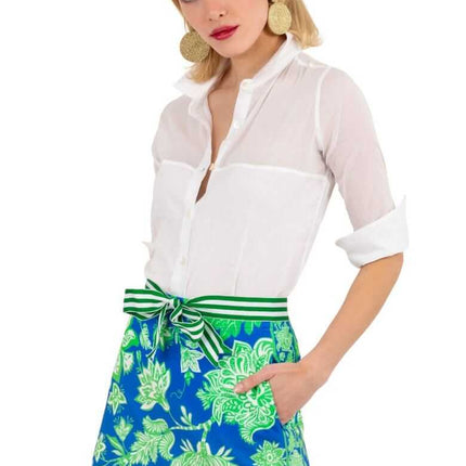 Blue & Green Skort