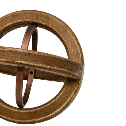 Metal/Wood Decorative Accent Piece
