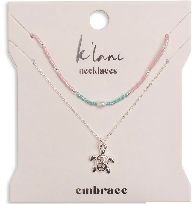 Silver Sea Turtle Necklace