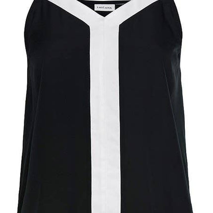 Sleek Contrast V-Neck Cami
