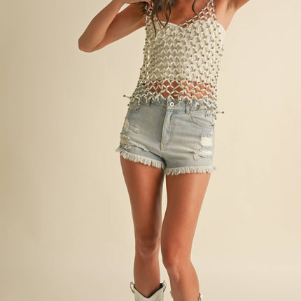 Pearl Net Top