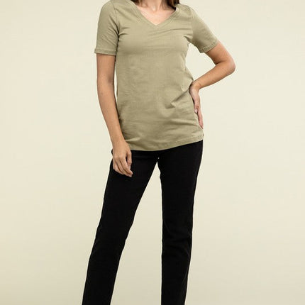 Cotton V-Neck Short Sleeve T-Shirts