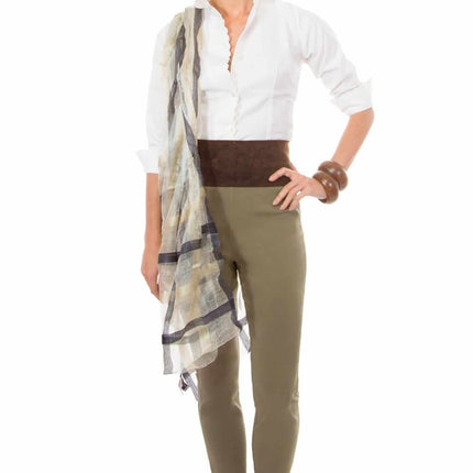 Adjustable Suede Tie Belt