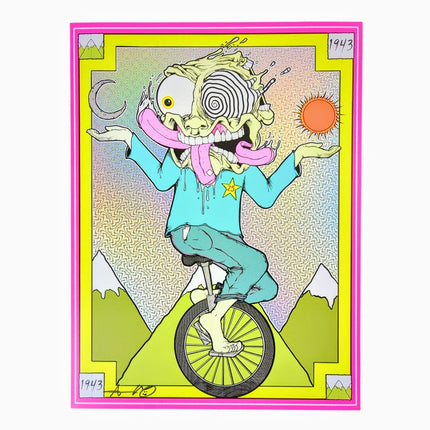 Aaron Brooks "Bicycle Day" (Jazzy Foil) Print