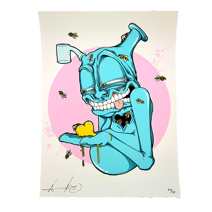 Aaron Brooks "Consider Dabs (Pink)" Print