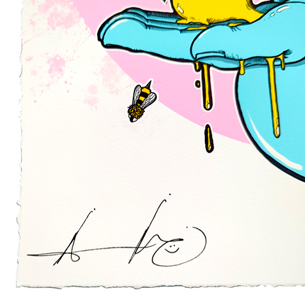 Aaron Brooks "Consider Dabs (Pink)" Print