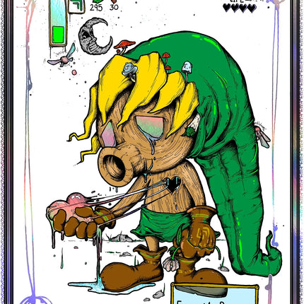 Aaron Brooks "Excuse Me, Princess (Medium Rainbow Foil)" Print