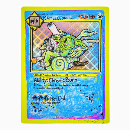 Aaron Brooks "Kameeleon" (Plaid Foil) Print