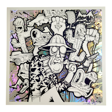 Aaron Brooks "Order Some Golf Shoes (Swirl Foil)" Print