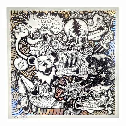 Aaron Brooks "Play Dead" (Circle Wonder Foil) Print