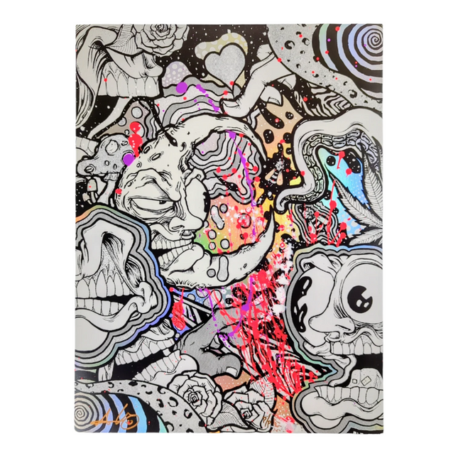 Aaron Brooks "Spring" (Rainbow Foil) Hand Embellished Print