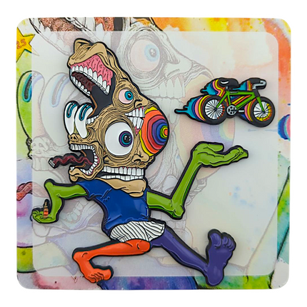 Aaron Brooks x Ground Score "Bike Day" Pin - LE 125