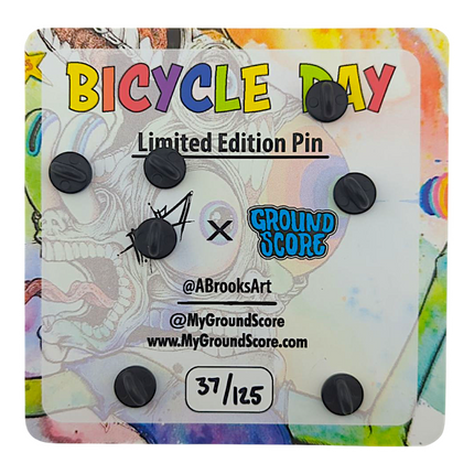 Aaron Brooks x Ground Score "Bike Day" Pin - LE 125