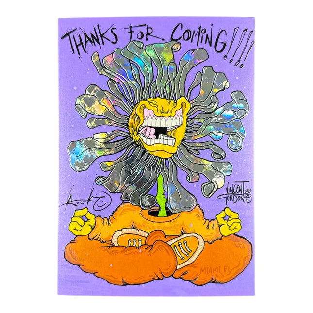 Aaron Brooks x Vincent Gordon (Melty Bros) "Winter Flowers - Thanks for Coming" Print