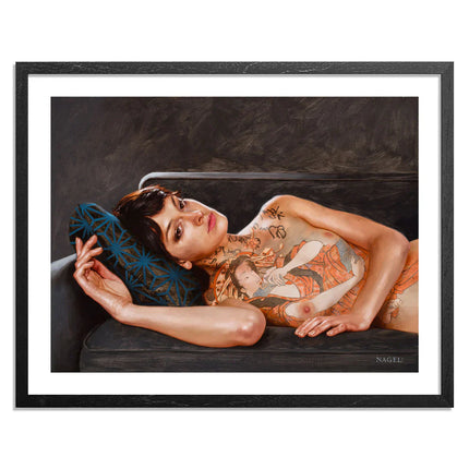 Aaron Nagel "Reclining With Teraoka" Print