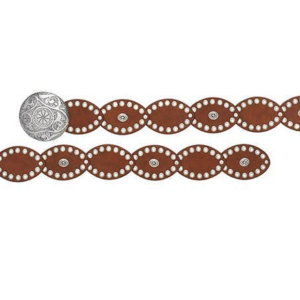 Embellished Round Buckle Belt