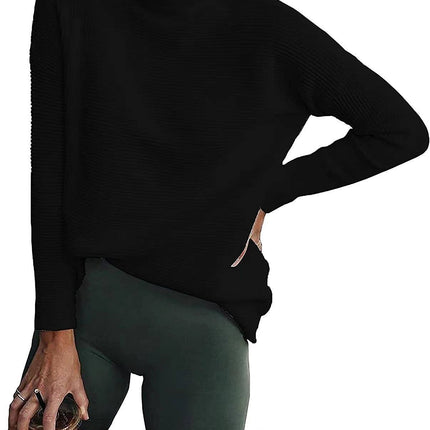 Pullover Striped Mockneck Sweater
