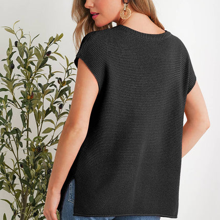 Pink Round Neck Sweater Top