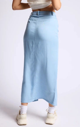 Light Blue Tencel Skirt