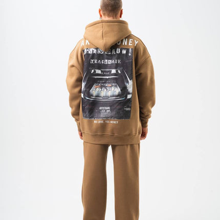 Oversize 'Money Power' Graphic Hoodie – Heavyweight Streetwear Sweatshirt