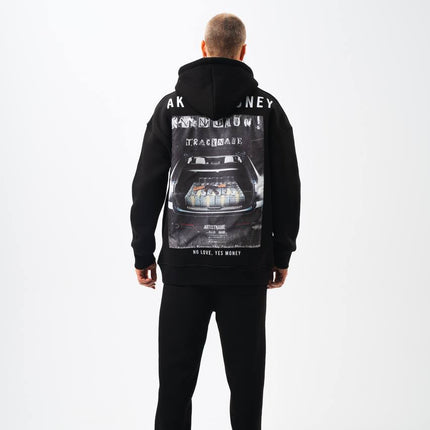 Oversize 'Money Power' Graphic Hoodie – Heavyweight Streetwear Sweatshirt