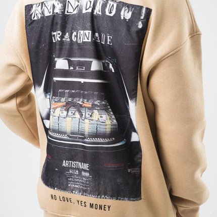 Oversize 'Money Power' Graphic Hoodie – Heavyweight Streetwear Sweatshirt