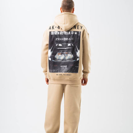 Oversize 'Money Power' Graphic Hoodie – Heavyweight Streetwear Sweatshirt